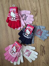 Детские перчатки для девочки набор Хелоу Китти, hello kitty р.4/8 Disney