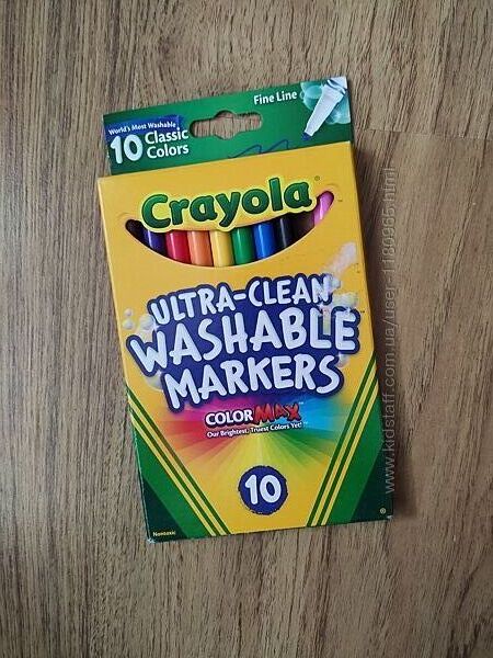 Дитячі маркери змиваючи набір 10шт. Ultra-clean Washable Crayola