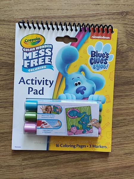 Детский набор для рисования маркеры Crayola activity pad blues clues