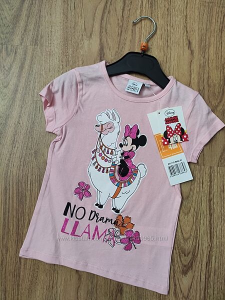 Детская футболка Минни, Мики маус Minne Mouse р.98,104,116,128 Disney