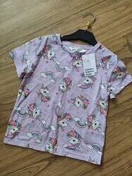 Детская футболка для девочки Единорог Пони р.2/9 98-104  H&M. 