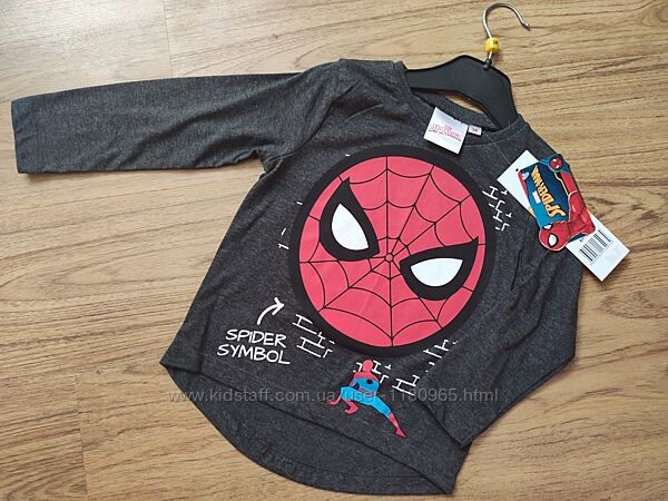 Детский реглан для мальчика Человек паук, Спайдермен р.3 98 8128 Disney