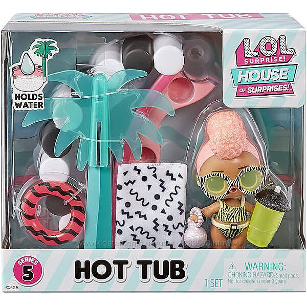 Набір із лялькою lol surprise omg house of surprises hot tub spa леді канік