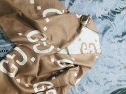 Шарф-палантин GUCCI из кашемира и шелка, новый 