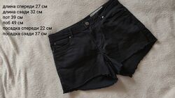 Шорты женские джинсовые чёрные 38 евро размер