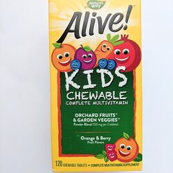 Детские витамины alive natural ways