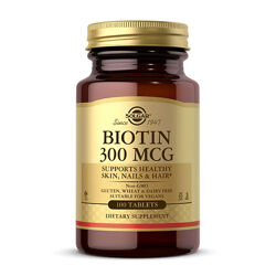 Биотин Солгар Biotin 300 mcg от Solgar Біотін 