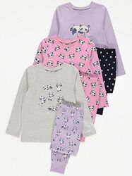 Пижама панда детская для девочки george 211202