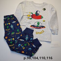 Утеплённая детская пижама ТМ Фламинго р.98,104,110,116 в наличии