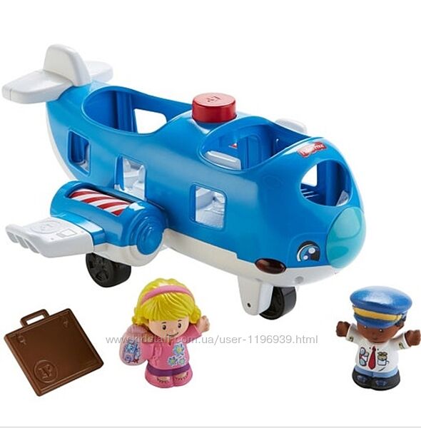 Fisher-price little people airplane самолет, пилот, свет, звук