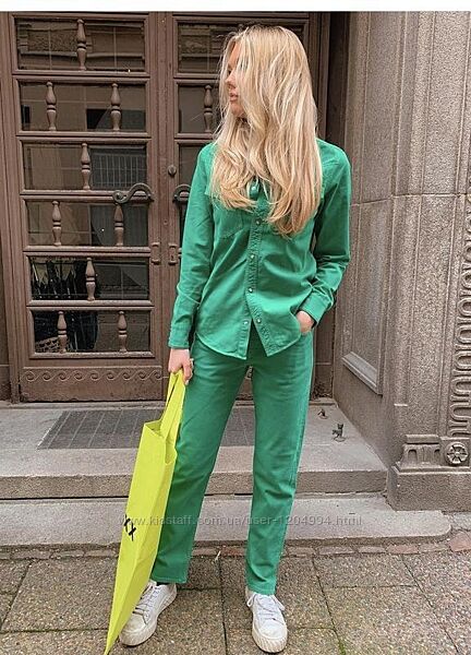  якісні щільні бавовняні прямі джинси мом jjxx