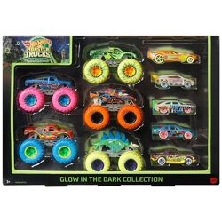  Набір Hot Wheels Monster Trucks Glow in the Dark Світяться в темряві