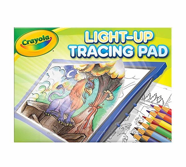 Crayola light up tracing pad blue для рисования и копирования