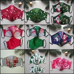 Новогодние маски для лица