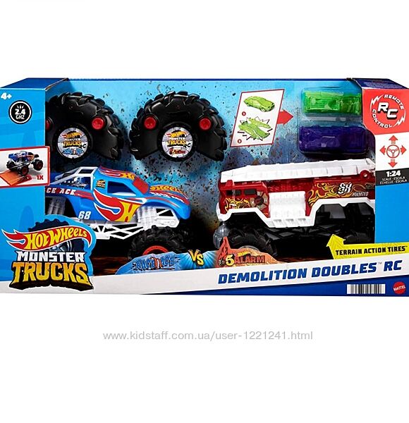 Hot Wheels RC Monster Trucks 2-Pack на радіоуправлінні 