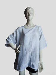 жіноча футболка блуза  оверсай Італія льон