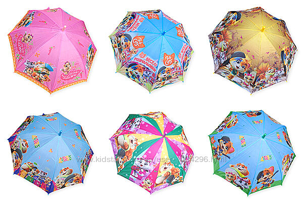 Дитяча парасолька чотири кошеня на 4-8 років від фірми Lucky Rain 601