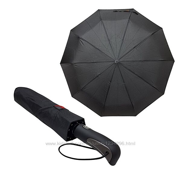 Чорна парасолька автомат Bellissimo на 12 карбонових спиць 0621