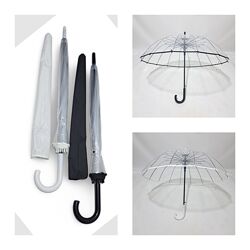 Прозора парасолька тростина з чохлом на 16 карбонових спиць выд Susino 
