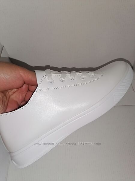 Кеди білі натуральна шкіра 