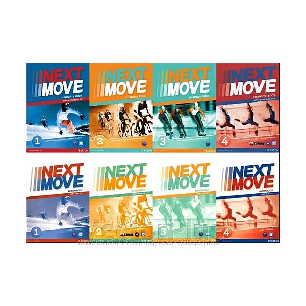 Next Move 1 и 2 Students Book & WorkBook Учебник и Рабочая тетрадь .