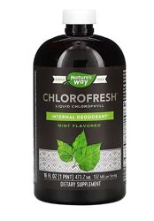 Chlorofresh, рідкий хлорофіл, з ароматом мяти, 473 мл 