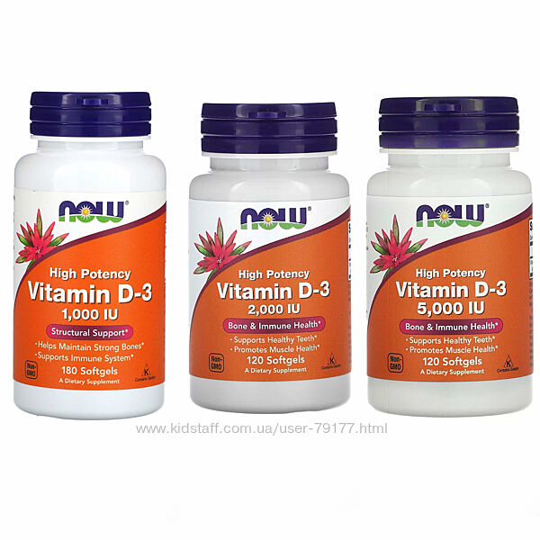 Д3 - NOW Foods, високоефективний вітамін D3