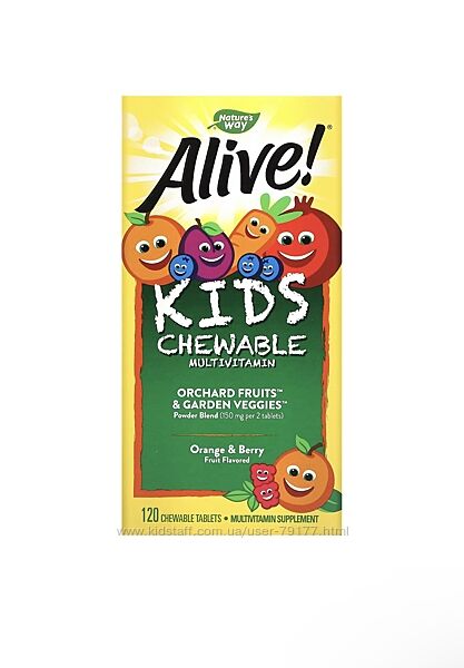 Alive - мультивітаміни для дітей - 120 таблеток