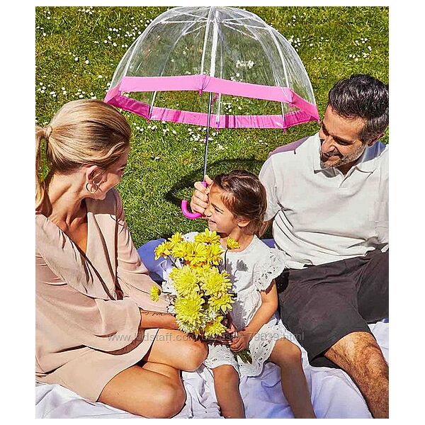 Детский зонт-трость прозрачный Fulton Funbrella-2
