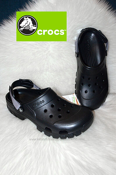 Чоловічі чорні клоги Crocs Offroad 46, 47, 48, 49 розмір Оригінал