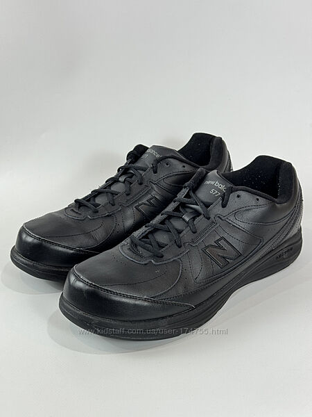 Шкіряні чорні чоловічі кросівки New Balance 577 розмір 49