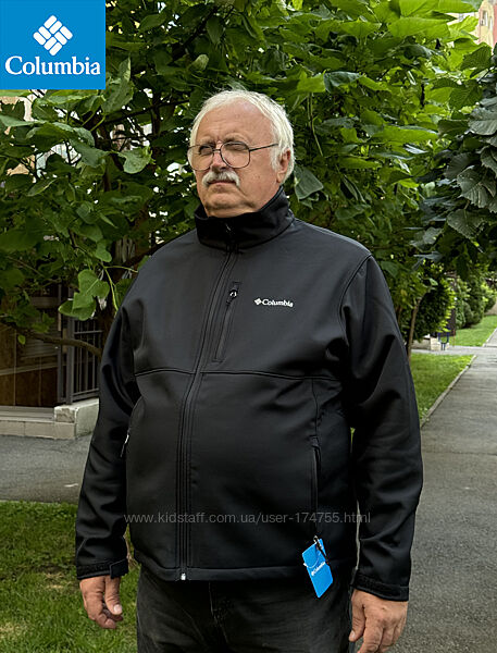Чоловіча легка куртка дощовик Columbia Ascender Softshell - 1X та XXL