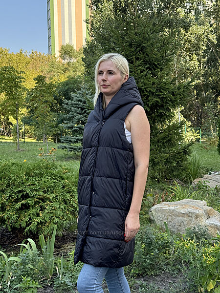 Жіночий довгий жилет із капюшоном Sinsay розмір М