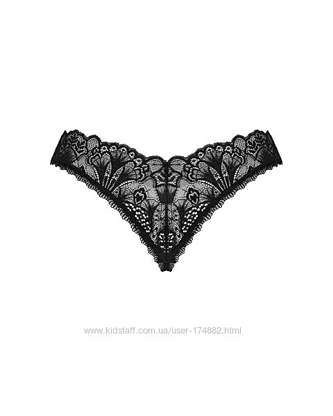 Donna Dream crotchless thong Obsessive Чорні трусики з доступом