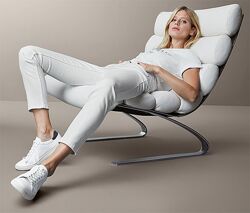 Размер евро 44, 46, 48. Стильные плотные белые джинсы из био-хлопка, Tchibo