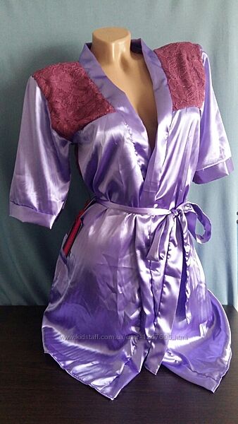 Халат з гіпюровими вставками/ Еротична білизна / Сексуальна білизна