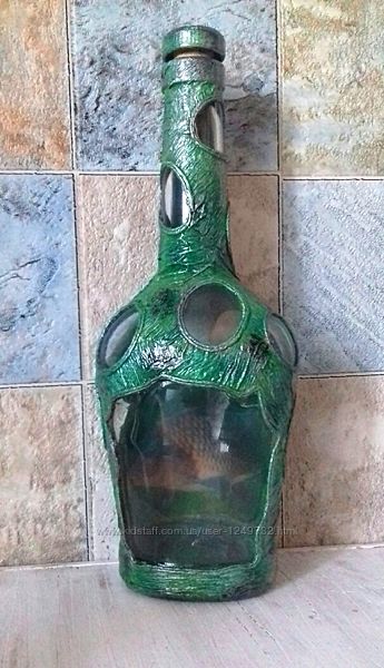 Бутылка для рыбака Карп в бутылке