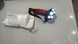 Налобный фонарь с аккумулятором USB-зарядка