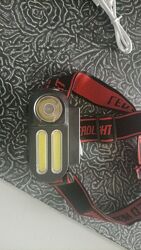 Потужний налобний ліхтарик з зарядкой з USB-зарядкой