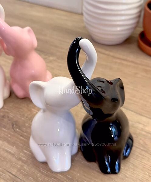Декоративні порцелянові слоники пара наречені сувенір