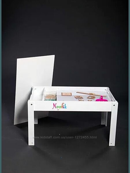 Дитячий світловий стіл-пісочниця Noofik модель Double з 2 кишенями