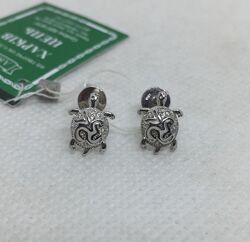 Новые серебряные серьги гвоздики серебро 925 пробы