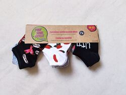 Короткие носки для девочки набор 7 пар рр.19-22