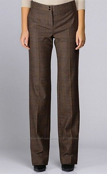 Женские классические брюки демисезонные с высоким широким поясом 