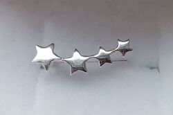 Красивые женские сережки -каффа звездочки серебро 925 проба