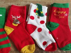 Детские носки Новый год тёплые носочки для девочек мальчиков