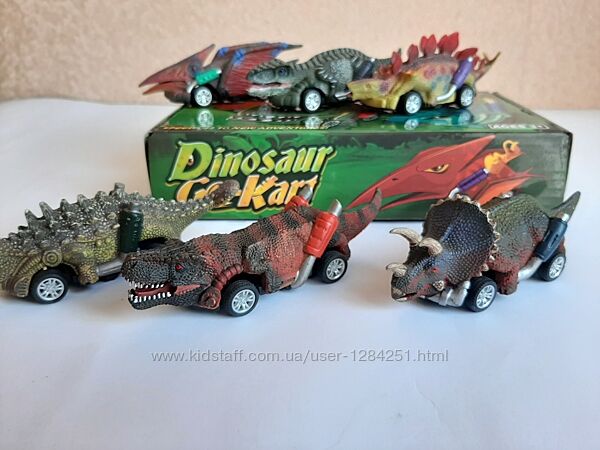 Набір машинок динозаврів