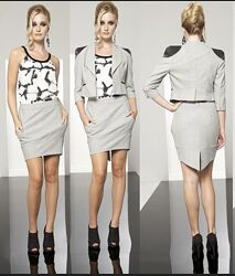 Фирменная эксклюзивная оригинальная теплая юбка ассиметричная f&f couture