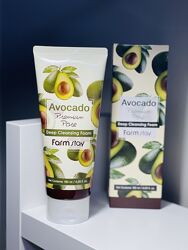 Пенка с маслом авокадо FarmStay Avocado Premium Pore Deep Cleansing Foam