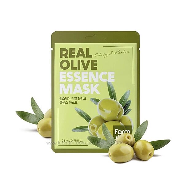 Тканевая маска с оливой FarmStay Real Olive Essence Mask 23 мл